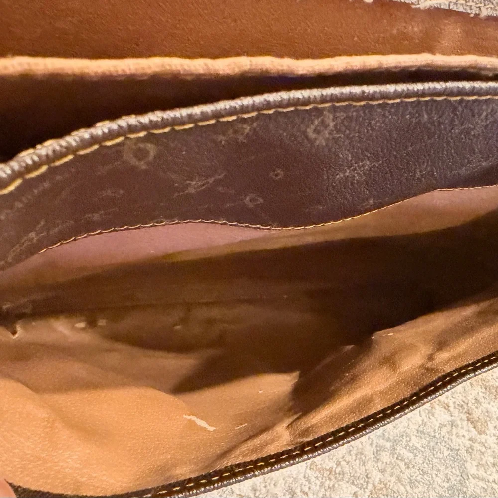 Vintage | Yves Carreau Brown Patterned Briefcase